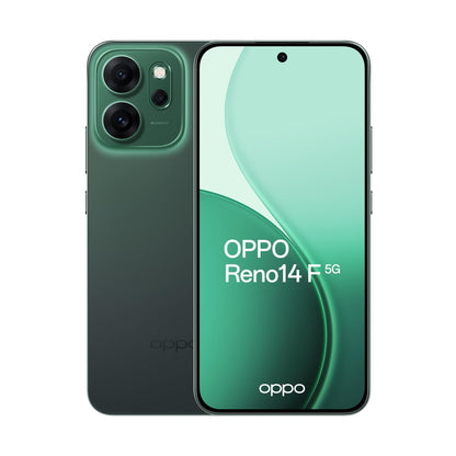 OPPO 14 F 5G Reno14 F 5G 16.7 cm (6.57") Dual SIM Android 15 USB Type-C 8 GB 256 GB 6000 mAh Green