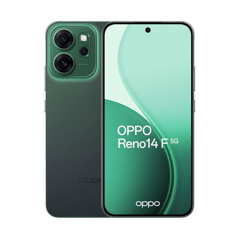 OPPO 14 F 5G Reno14 F 5G 16.7 cm (6.57") Dual SIM Android 15 USB Type-C 8 GB 256 GB 6000 mAh Green