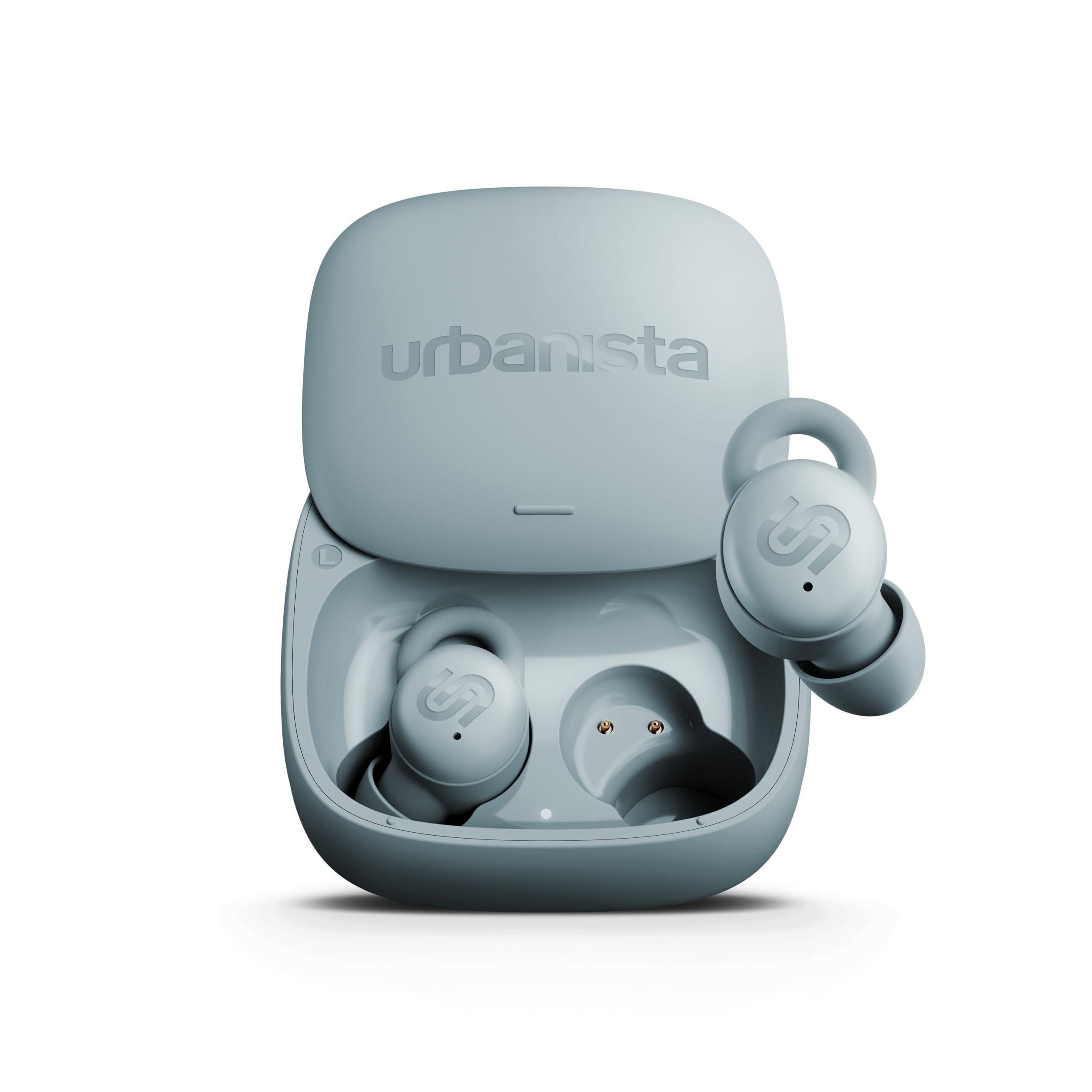 Urbanista Mini Sleep Headphones Sleep Earbuds, Noise Blocking Earphones, Side Sleepers, 27 Hours Playback, Adjustable Sleep Timer, Comfortable Flat Design, Postage Bluetooth 5.4, 3 EQ Modes, Blue