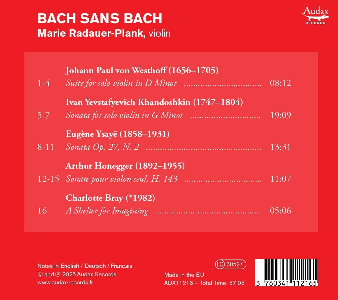 Marie Radauer-Plank: Bach Sans Bach