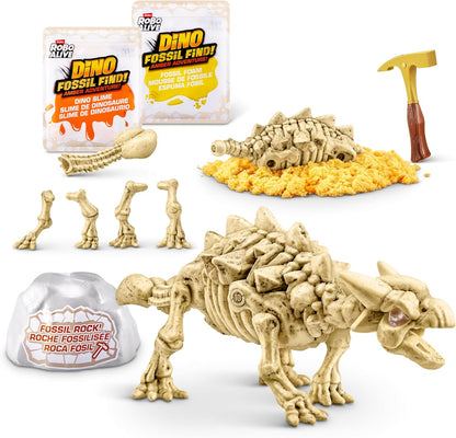 Zuru Robo Alive Light-Up Dino Fossil Amber Adventure