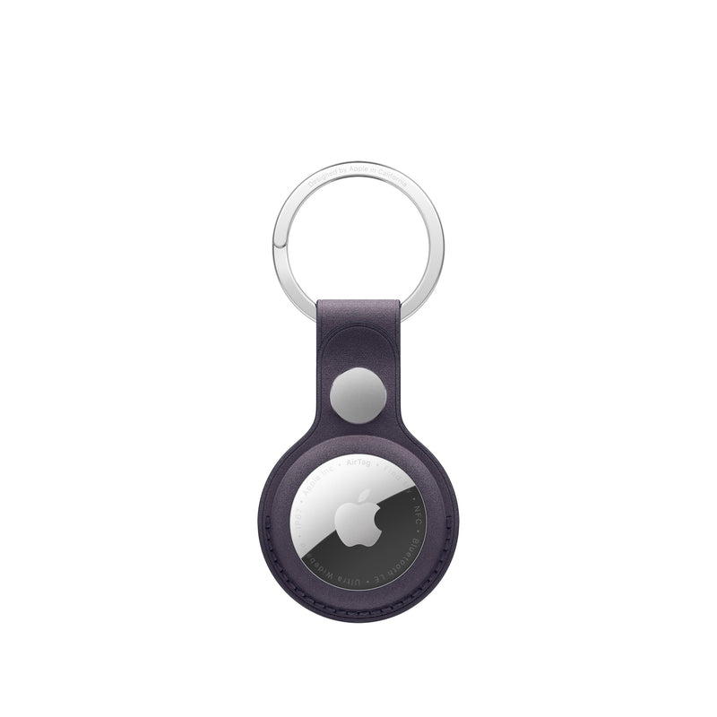 Apple - Case For Airtag - Stainless Steel, Microtwill - Midnight Purple - For Airtag