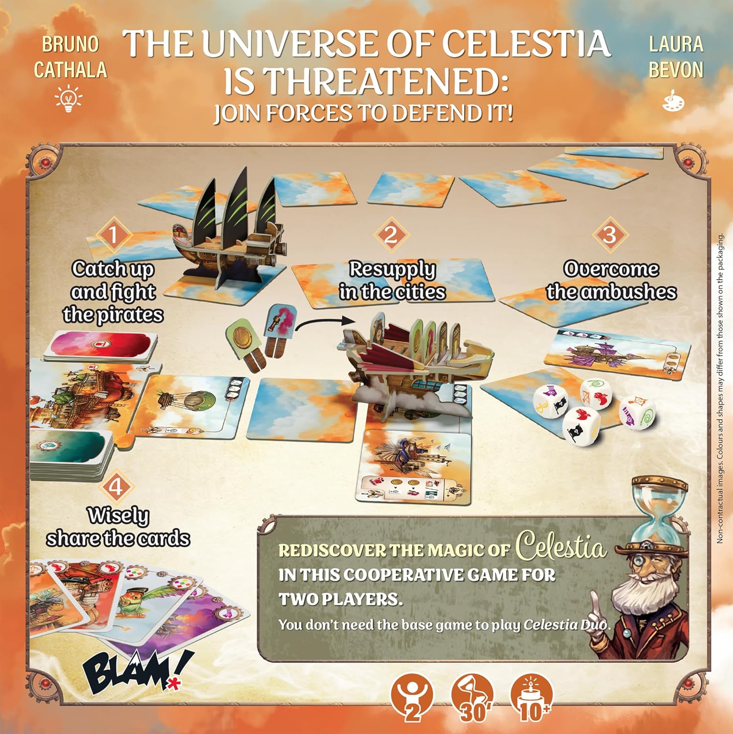 Hachette Board Games UK CelestiaDuo, 2 Player Board Game, Ages 12+