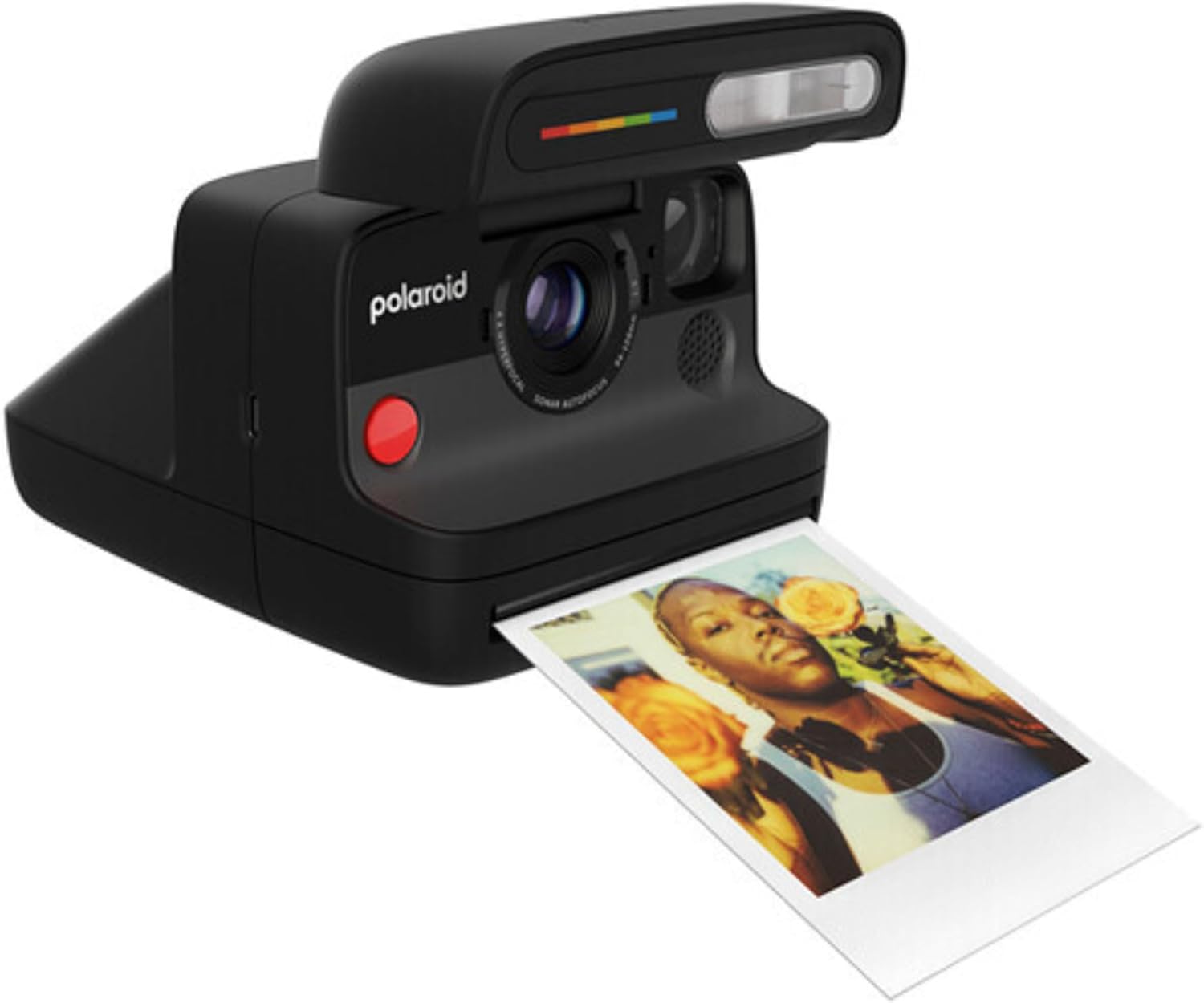 Polaroid Flip Instant Camera with Sonar Autofocus and Retro Design (Black