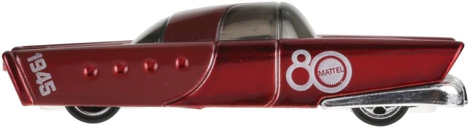 Hot Wheels Mattel Dream Mobile, 80th Anniversary Collector's Edition, Die-Cast Model Car, Red