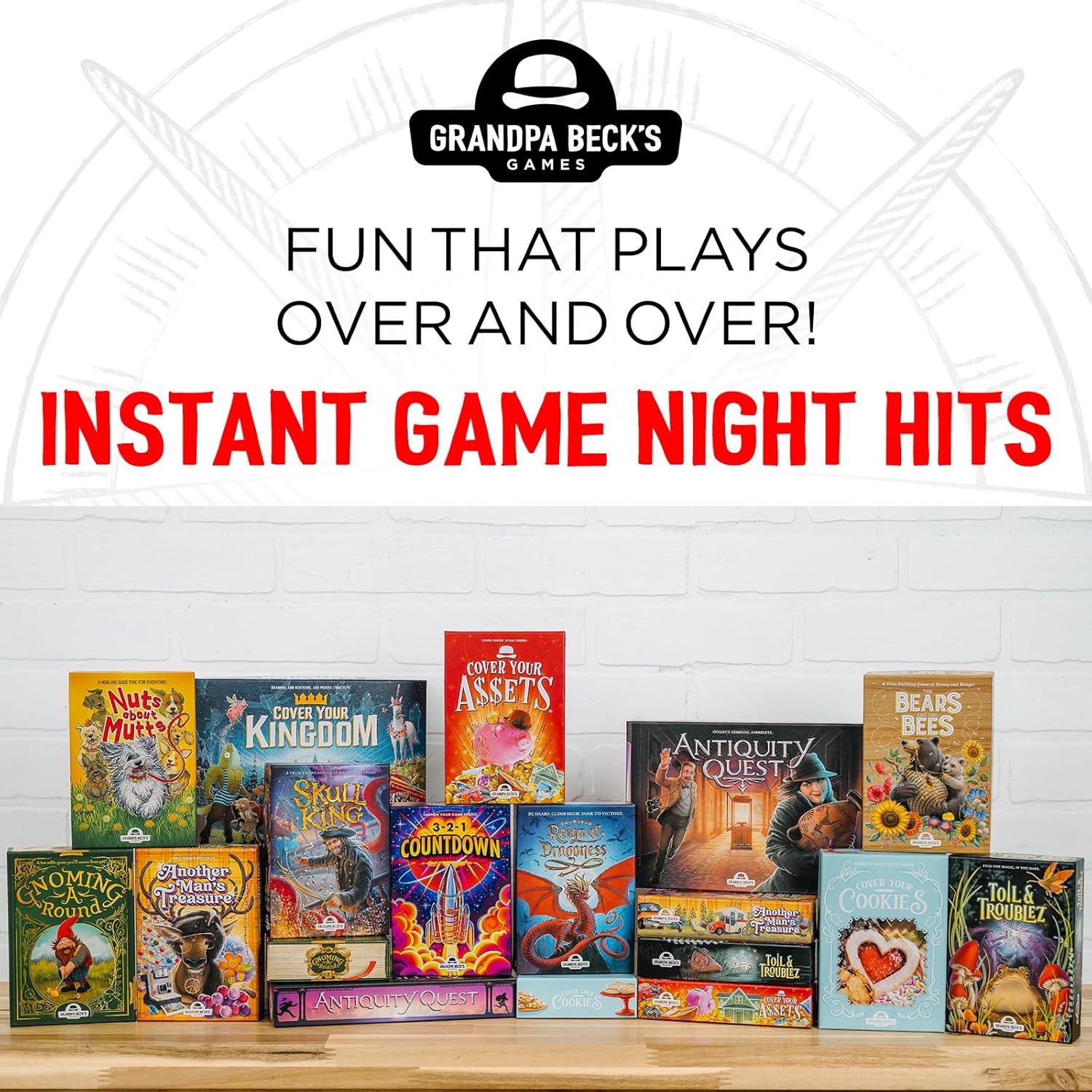 Grandpa Beck’s Games | 3-2-1 Countdown | Card Game | Ages 7+ | 2-8 Players | 15-30 Minutes Playing Time