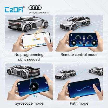 Cada - Audi R8 Coupe - 536 Parts - 1:14 Scale Sports Car - App+RC - (DeQuBe 927DE57012