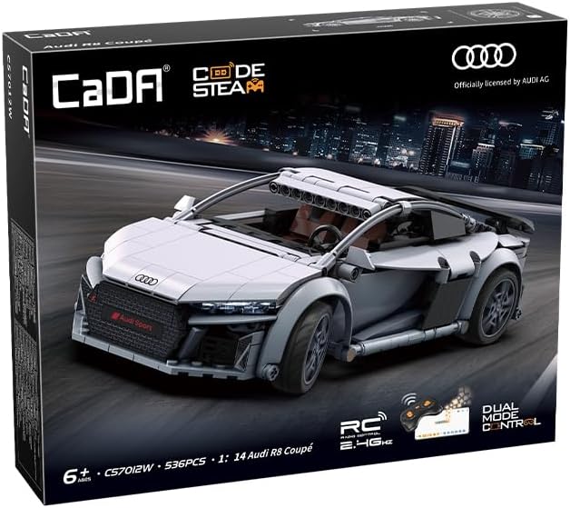 Cada - Audi R8 Coupe - 536 Parts - 1:14 Scale Sports Car - App+RC - (DeQuBe 927DE57012