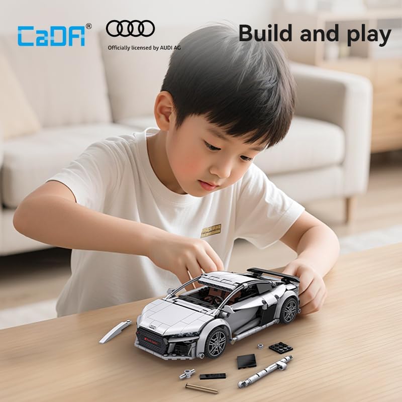 Cada - Audi R8 Coupe - 536 Parts - 1:14 Scale Sports Car - App+RC - (DeQuBe 927DE57012