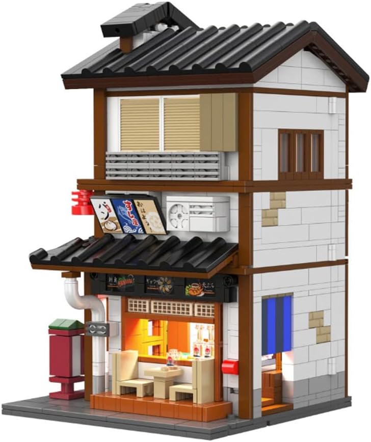 Cada - Traditional Japanese Bar (Izakaya) - 1195 Pieces - Cultural Building Set - (DeQuBe 927DE66019