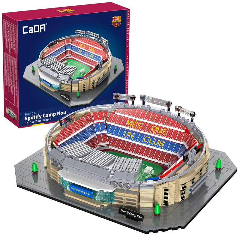CaDA FC Barcelona Camp Nou Stadium - 728 Piece Brick Model Kit C66023W | Officially licenced model of the famous Spanish football ground