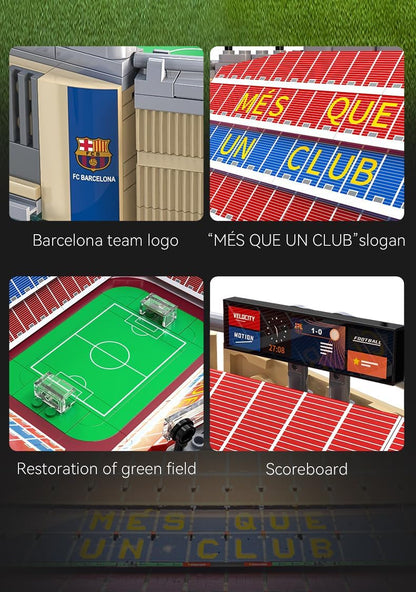CaDA FC Barcelona Camp Nou Stadium - 728 Piece Brick Model Kit C66023W | Officially licenced model of the famous Spanish football ground