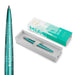 Penna a sfera Parker Jotter | Edizione speciale | Miami Turquoise con puntale cromato | Punta media | Inchiostro blu | Confezione regalo
