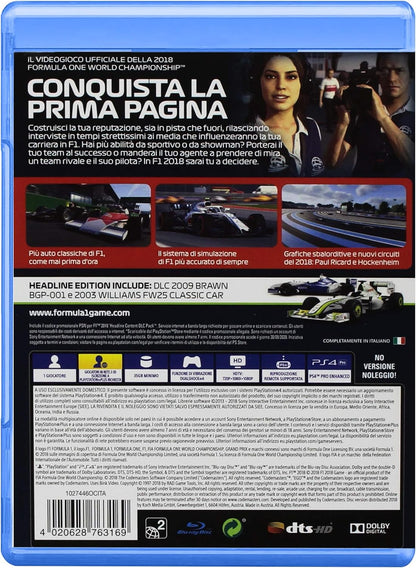 F1 2018 - Headline Edition - Playstation 4