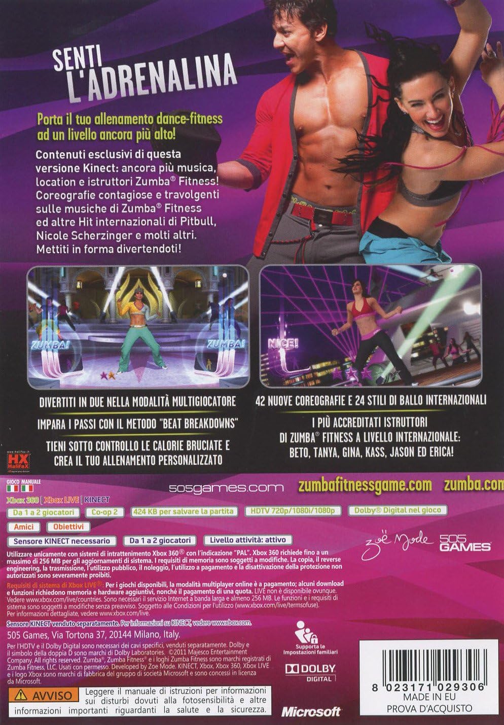 Gioco X360 Zumba 2 Rush