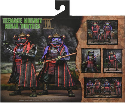 NECA Teenage Mutant Ninja Turtles 3 (Movie) - Turtles in Time- 1:7 Scale Collectible Action Figures, Donatello & Raphael 2-Pack