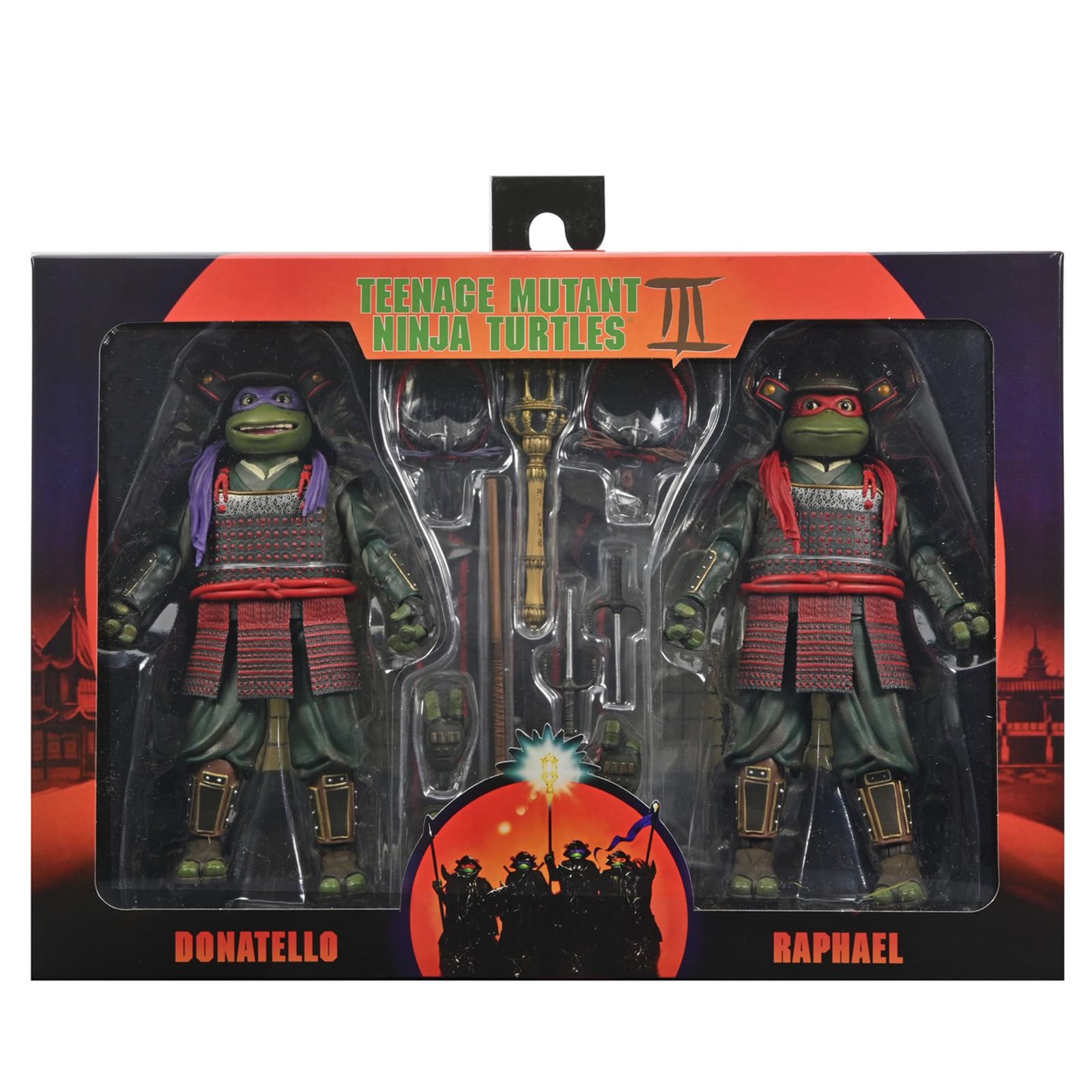 NECA Teenage Mutant Ninja Turtles 3 (Movie) - Turtles in Time- 1:7 Scale Collectible Action Figures, Donatello & Raphael 2-Pack