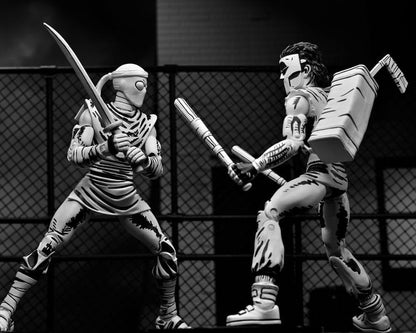 NECA Teenage Mutant Ninja Turtles (Mirage Comics) 1:7 Scale Collectible Action Figure, Casey Jones Black & White Figure