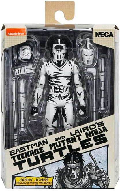 NECA Teenage Mutant Ninja Turtles (Mirage Comics) 1:7 Scale Collectible Action Figure, Casey Jones Black & White Figure
