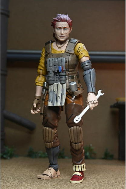 Grammy April with Baby Yi & Moja Scale Action Figure 18 cm Teenage Mutant Ninja Turtles The Last Ronin - The Lost Years