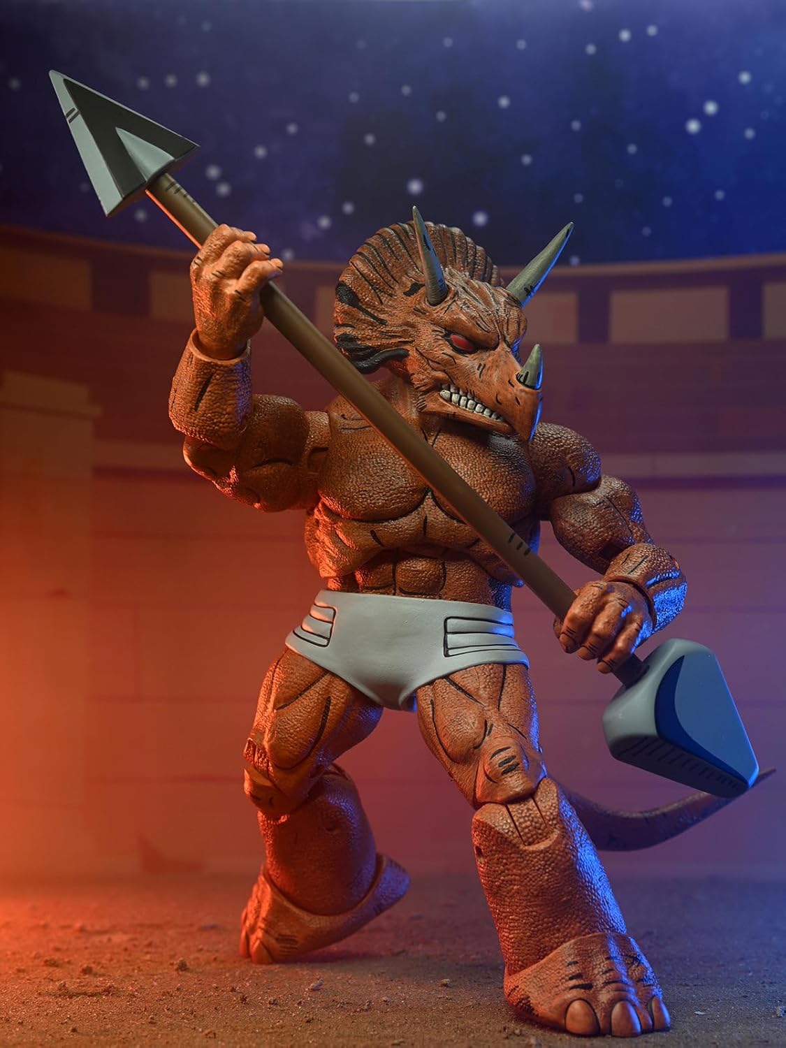Triceraton Gladiator Scale Action Fig. 18cm Teenage Mutant Ninja Turtles Mirage Comics