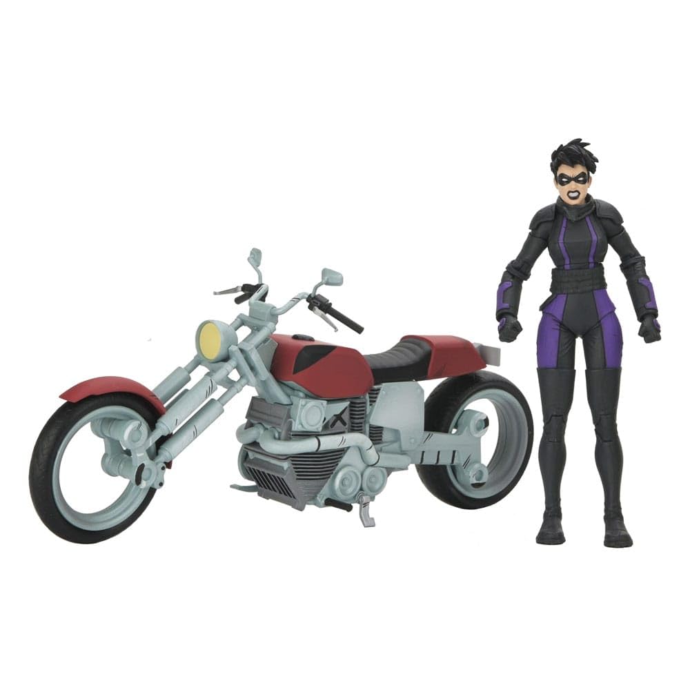 Casey Marie with Last Ronin Motorcycle Scale Action Figure 18cm Teenage Mutant Ninja Turtles The Last Ronin