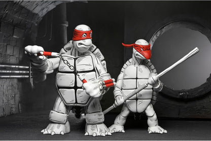 Teenage Mutant Ninja Turtles Black and White First Turtles 7" Action Figures, Set of 2