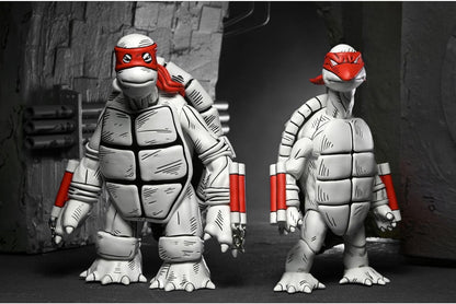 Teenage Mutant Ninja Turtles Black and White First Turtles 7" Action Figures, Set of 2