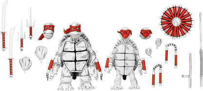 Teenage Mutant Ninja Turtles Black and White First Turtles 7" Action Figures, Set of 2
