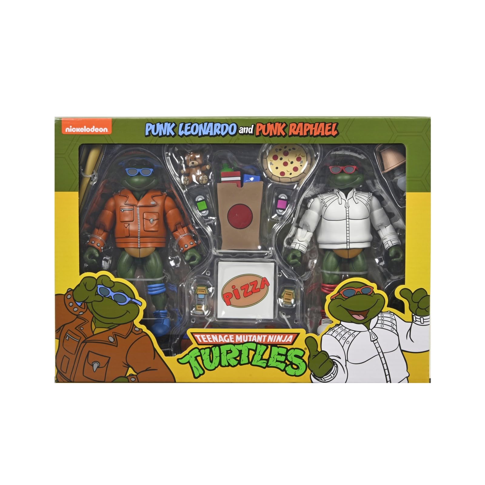 Punk Leonardo and Punk Raphael Set 2 Scale Action Figures 18cm Teenage Mutant Ninja Turtles Cartoon
