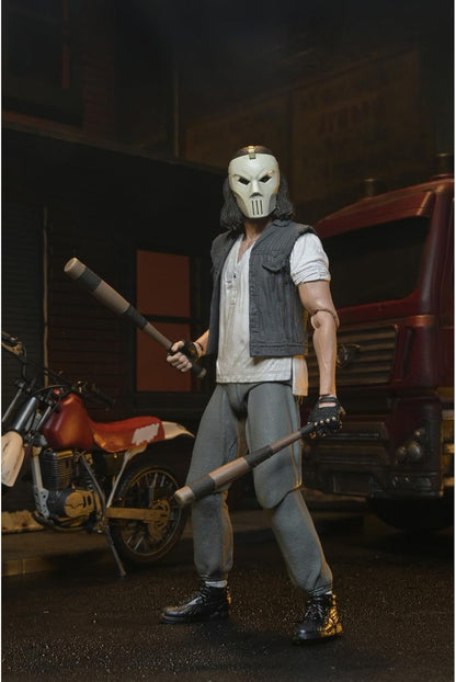 NECA Teenage Mutant Ninja Turtles Casey Jones Action Figure with Dirtbike, Accessories