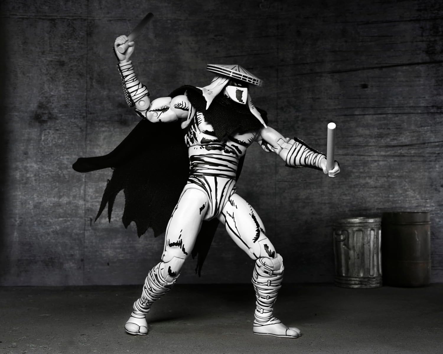 NECA Official Teenage Mutant Ninja Turtles (Mirage Comics) - 7" Scale Action Figure - Foot Assassin Black and White