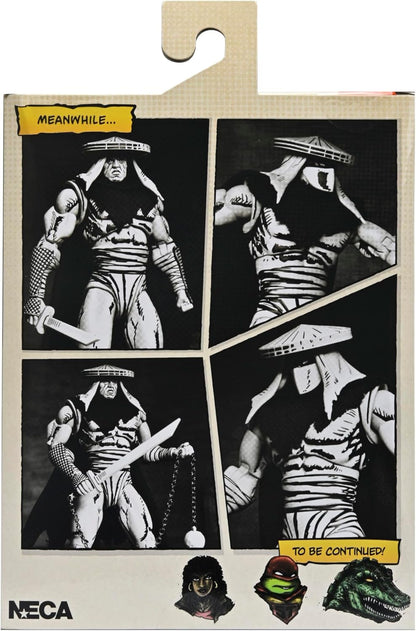 NECA Official Teenage Mutant Ninja Turtles (Mirage Comics) - 7" Scale Action Figure - Foot Assassin Black and White
