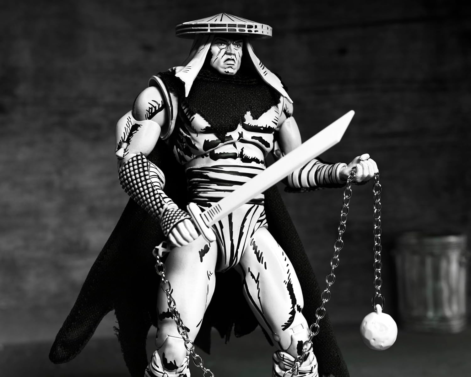 NECA Official Teenage Mutant Ninja Turtles (Mirage Comics) - 7" Scale Action Figure - Foot Assassin Black and White