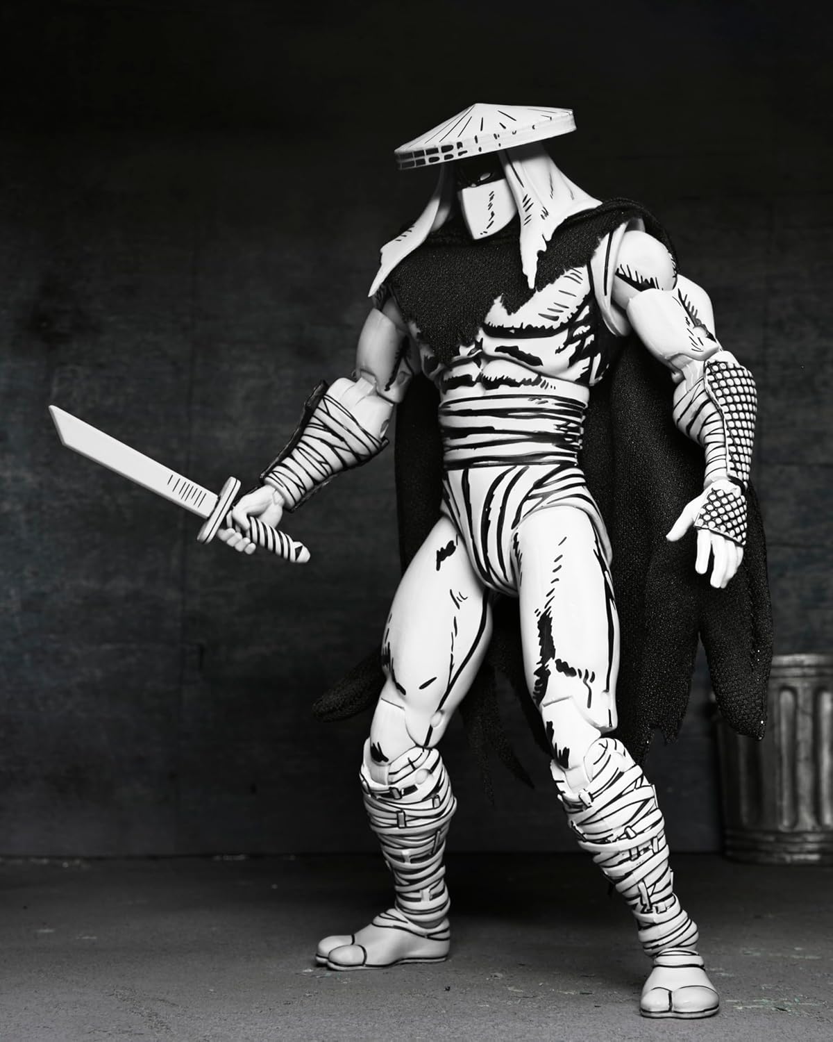 NECA Official Teenage Mutant Ninja Turtles (Mirage Comics) - 7" Scale Action Figure - Foot Assassin Black and White