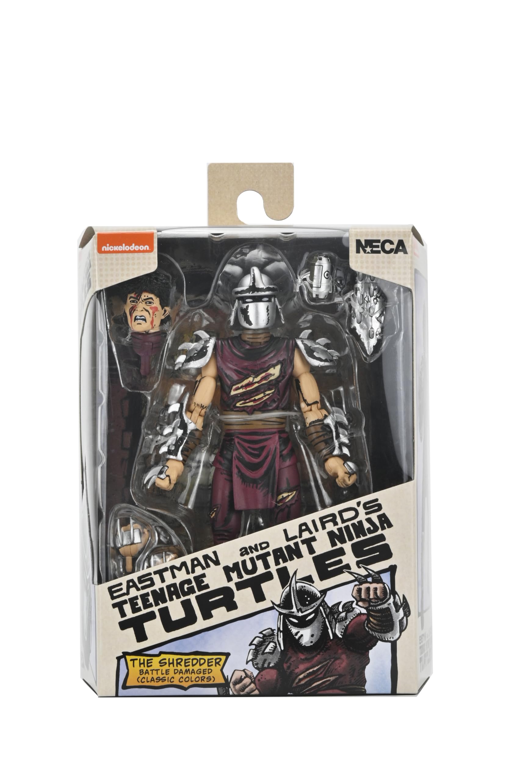 NECA Teenage Mutant Ninja Turtles Mirage Comics Battle Damaged Shredder 7 inch Action Figure