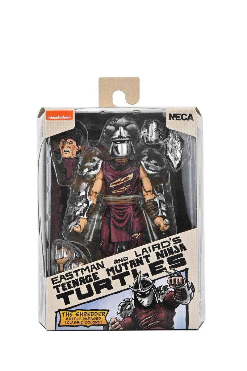 NECA Teenage Mutant Ninja Turtles Mirage Comics Battle Damaged Shredder 7 inch Action Figure