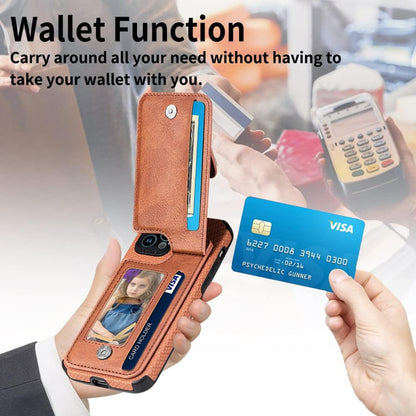 Zipper Cards Wallet Leather Phone Case For iPhone 13 12 Mini 11 Pro Max X XS XR 8 7 6 6S Plus SE 2020 Purse Card Holder Cover,brown,For iPhone X XS