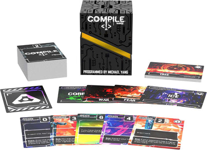 Greater Than Games: Compile: Main 2 - Area Control Strategy Card Game, Play As Competing Artificial Intelligence, Ages 14+, 2 Players, 20 Min