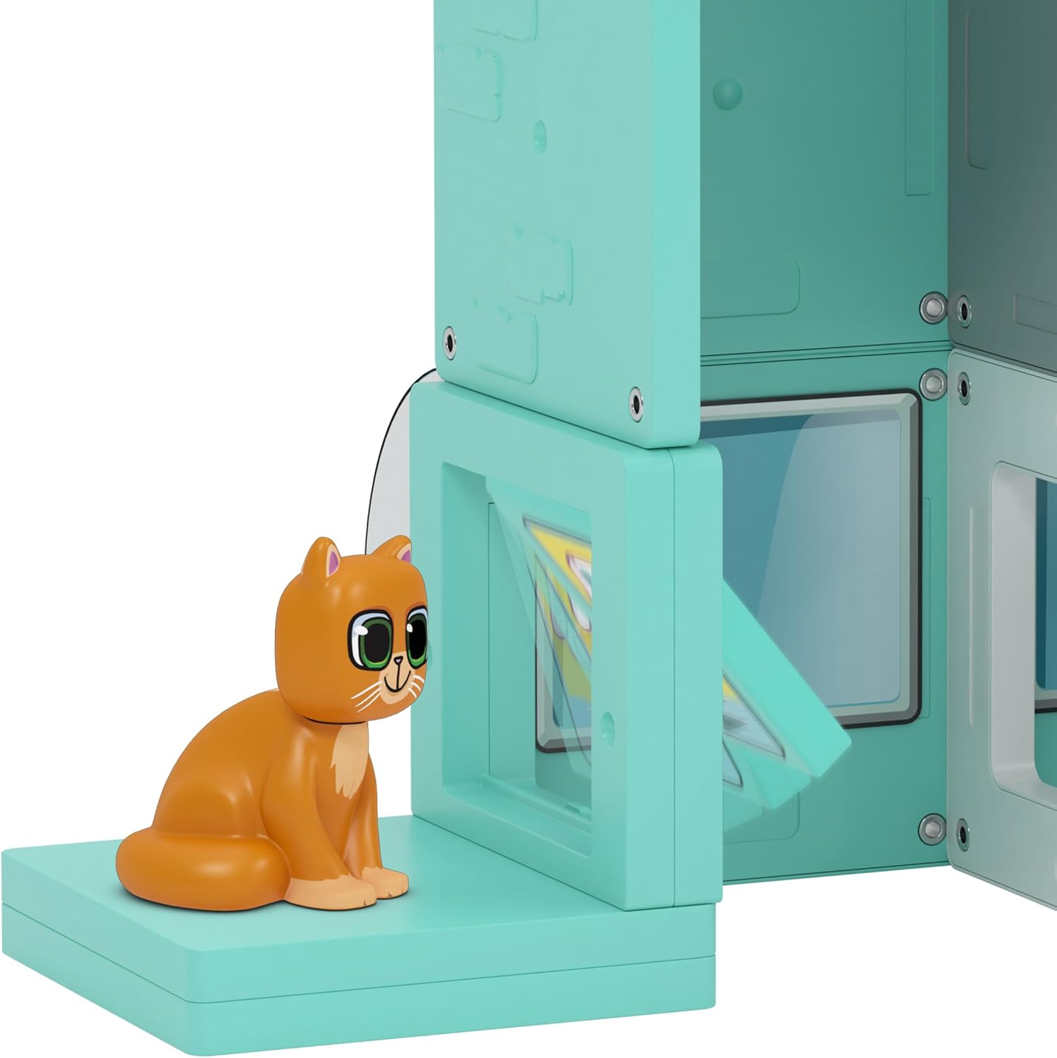 Tile Town Pet Vet Magnetic Tiles Construction Building Playset + Figures, Kids 3-5+, New ACTION TILES for Action Play, Realistic Builds, STEM Creative Toy, Great Gift for Boys & Girls