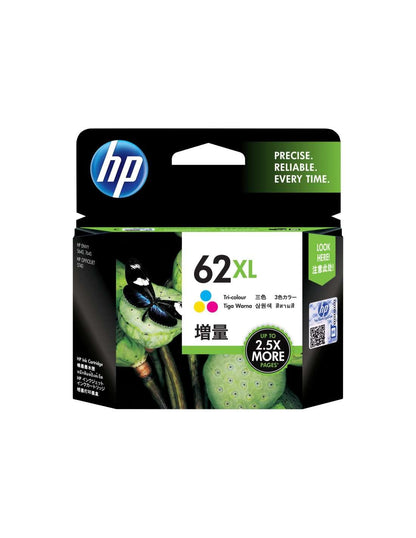 HP C2P07AE 62XL High Yield Original Ink Cartridge, Tri-color, Pack of 1 (package may vary