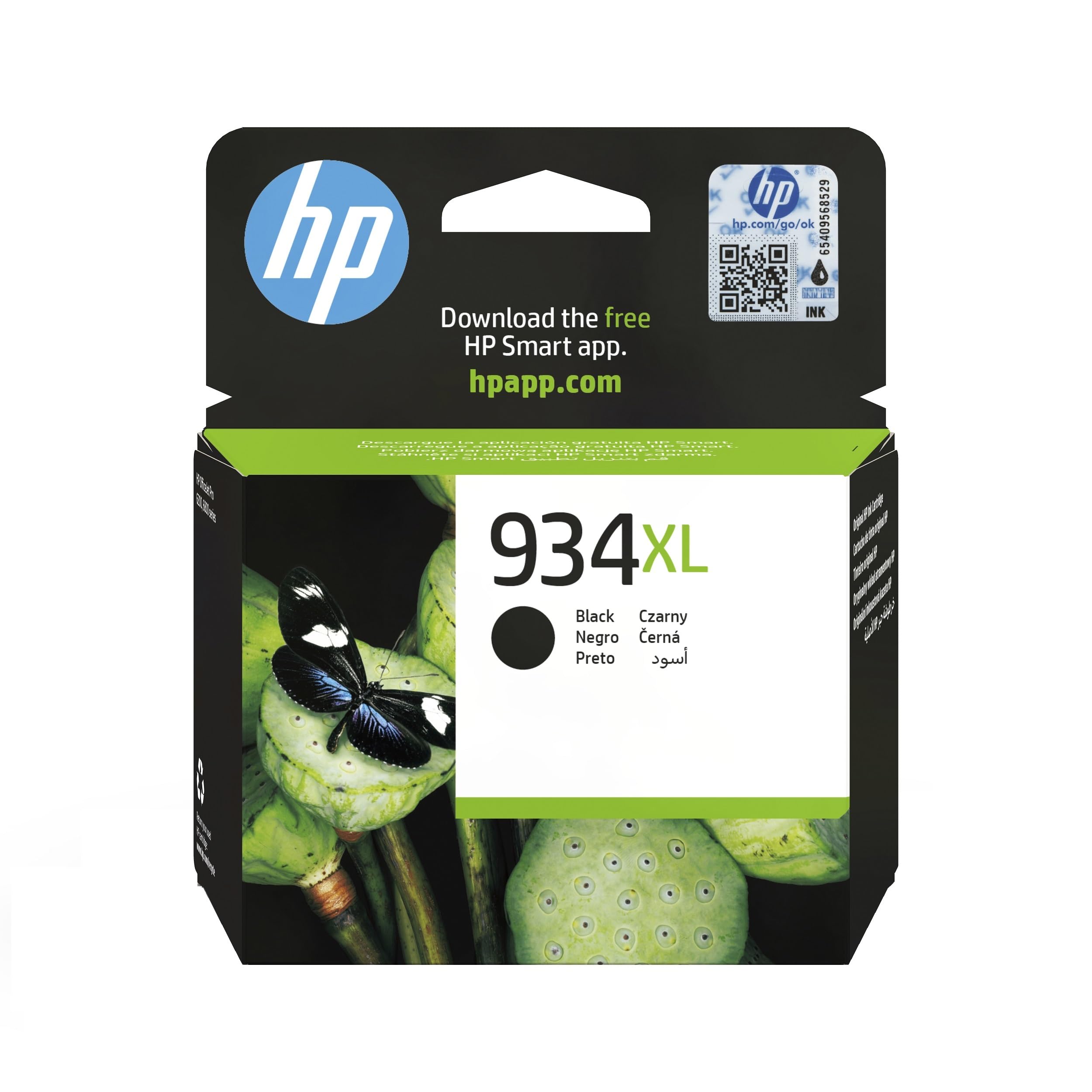 HP 935XL C2P26AE, Amarillo, Cartucho de Tinta de Alta Capacidad Original, compatible con impresoras de inyección de tinta HP OfficeJet 6820; HP OfficeJet Pro 6230, 6830
