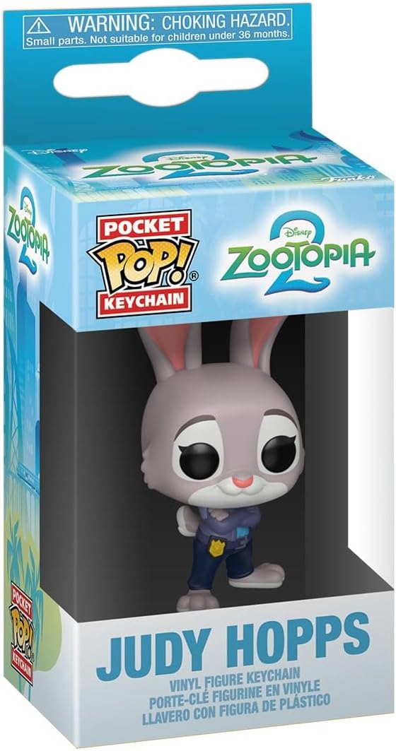 Funko Pop! Keychain: Zootopia 2 - Judy Hopps - Neuartiger Schlüsselanhänger - Vinyl-Minifigur Zum Sammeln - Strumpffüller - Geschenkidee - Cartoon/Animation Fans - Minifigur