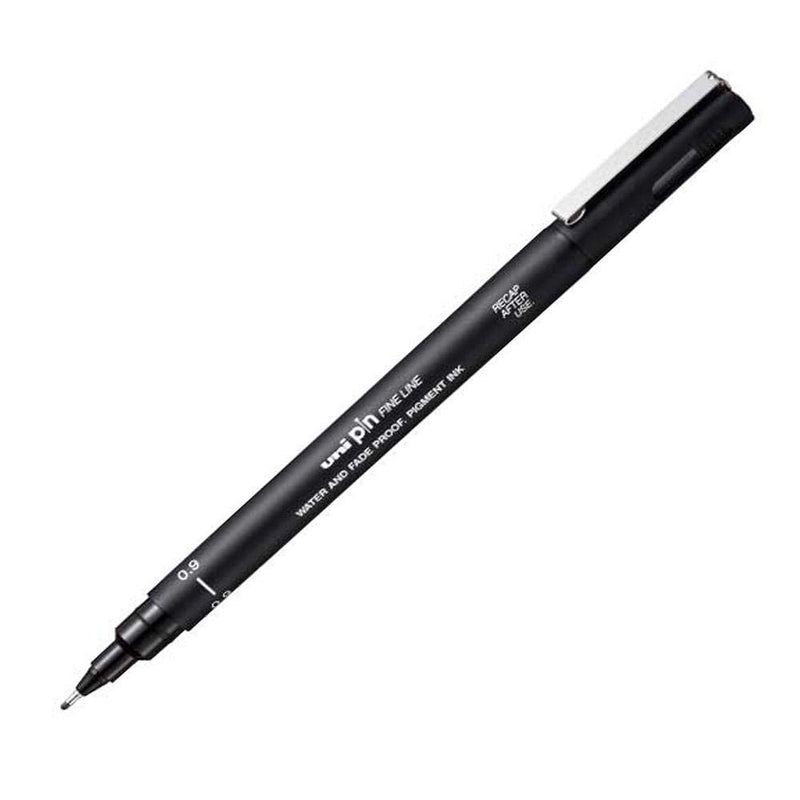 Uni Mitsubishi 93923 Pin Fineliner, Nero, Punta 0.9 mm