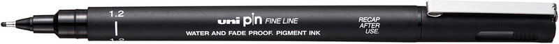 Pin fineliner nero punta 1.2mm Uni Mitsubishi