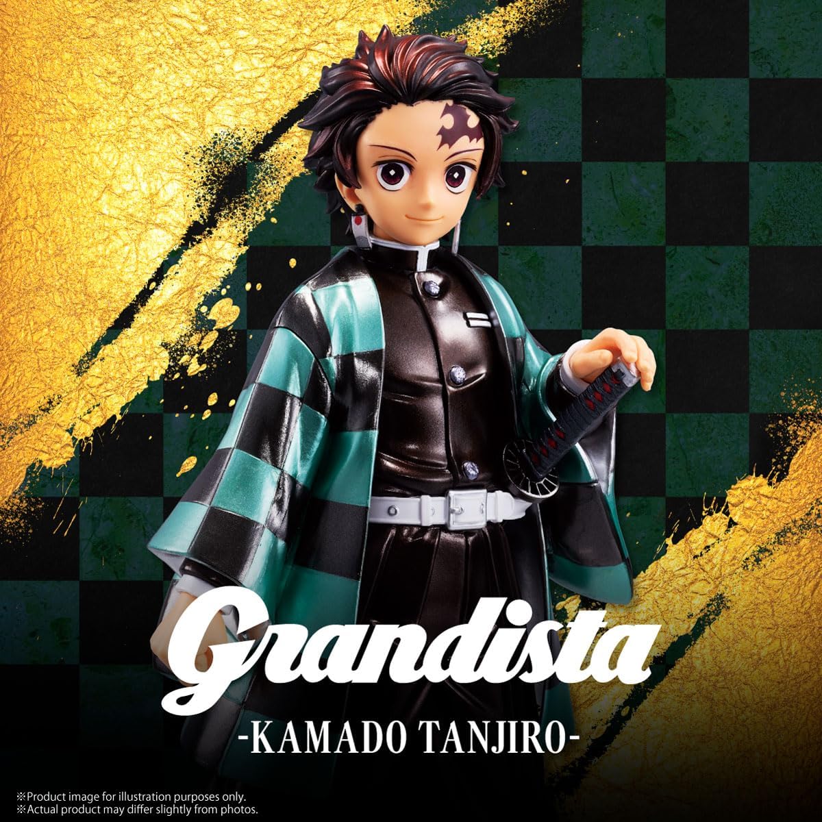 Banpresto Tanjiro Kamado Demon Slayer Verzamelfiguur, Kimetsu No Yaiba, Grandista - Special Color versie 24 cm, meerkleurig, optimaal voor anime-fans