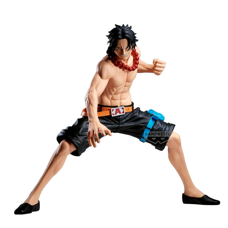 Banpresto Portgas D. Ace One Piece Collectible Action Figure - Grandist 20 cm, BP29392P, Multicolor, Optima for Anime Fans