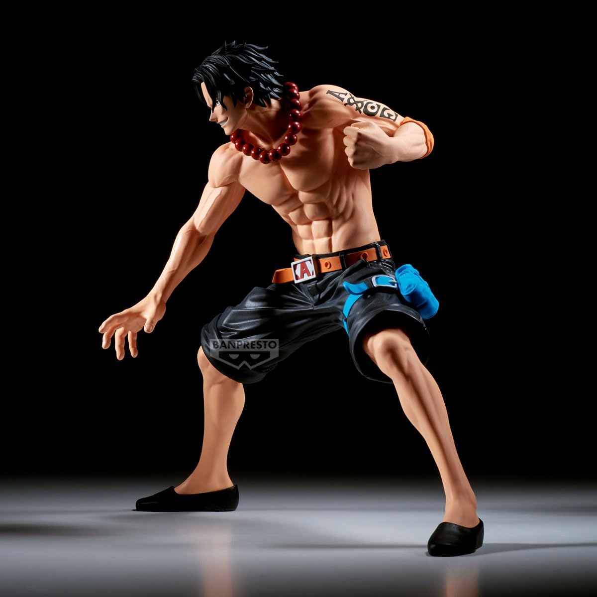 Banpresto Portgas D. Ace One Piece Collectible Action Figure - Grandist 20 cm, BP29392P, Multicolor, Optima for Anime Fans