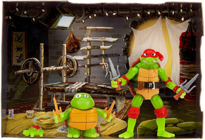 TEENAGE MUTANT NINJA Turtles: Mutant Mayhem Making of a Ninja Raphael Figura de acción Paquete de 3