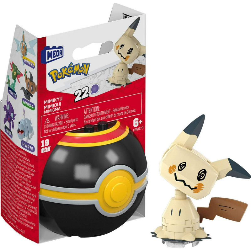 Mega Bloks Pokemon Evergreen Poke Ball Mimikyu HWR73 Series 22